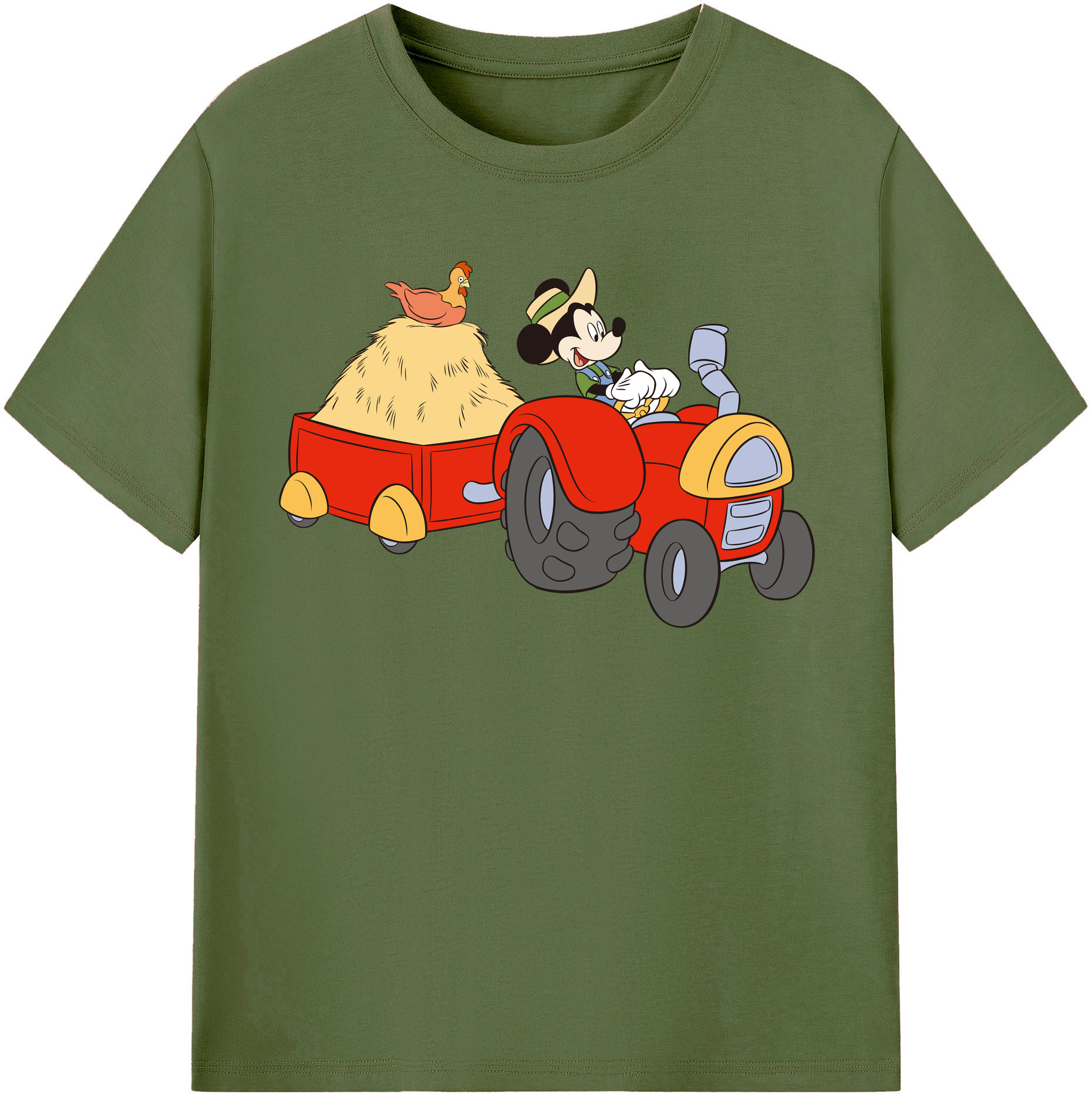 （画像用） ミッキーマウス Mickey Mouse 綿100％半袖Tシャツ（フロントプリント）